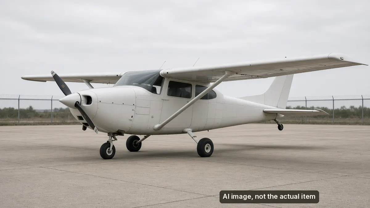 AI-generated illustration of a Cessna U206G single-engine airplane