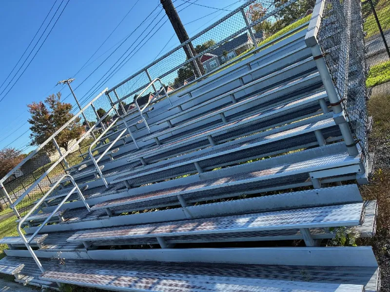 9-row aluminum stadium seating bleachers (4 sections)