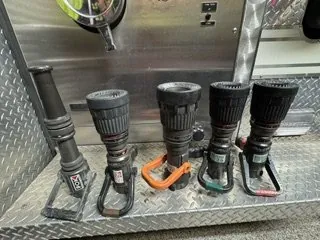 Fire hose nozzles (lot of 5)