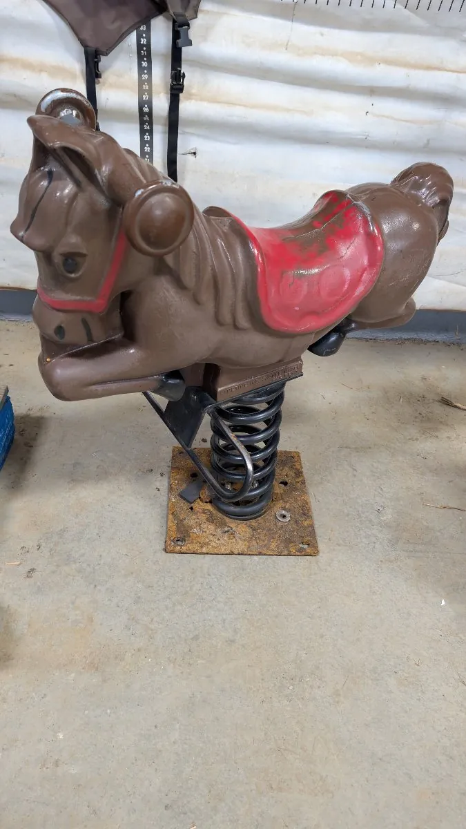 Playground horse spring toy
