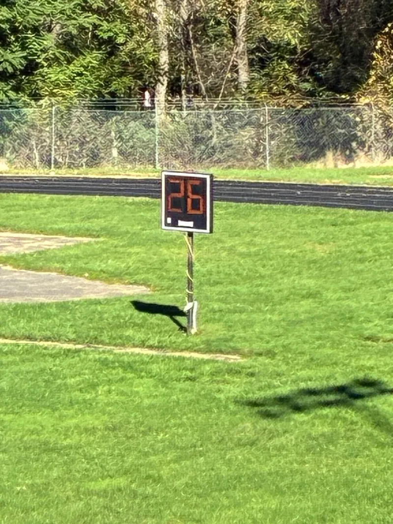 Electro Mech high school play clocks (pair)
